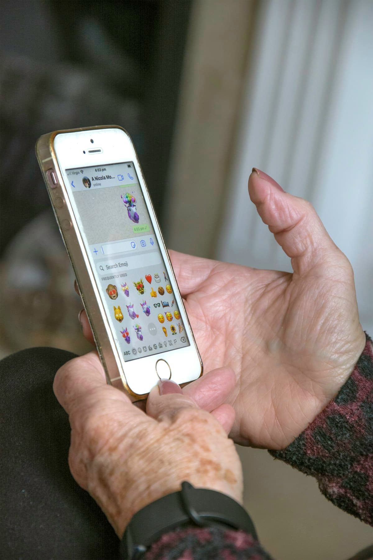 Elderly Health App Interface